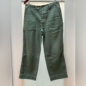 Gap High Rise Straight Crop chinos, size 6